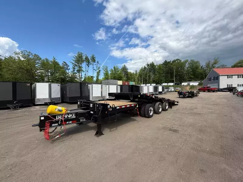 2025 BEHNKE 102X30 67,500lb GVW TRIPLE AXLE TAG TILT TRAILER W/ FRONT LIFT AXLE 