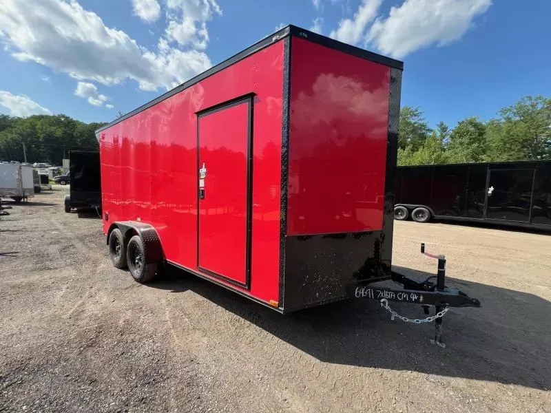 2025 Quality Cargo 7X16 BLACKOUT PKG Enclosed Trailer