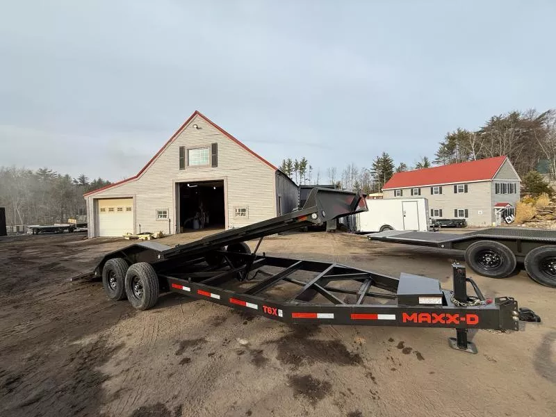2025 MAXX-D 102X22 14K POWER TILT  Equipment Trailer W/ DRIVER OVER FENDERS 