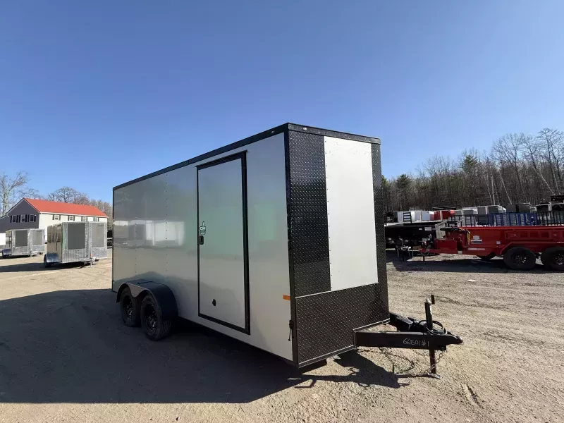 2025 ROCK SOLID Cargo 7X16 Cargo / Enclosed Trailer BLACK OUT EXTRA HEIGHT 
