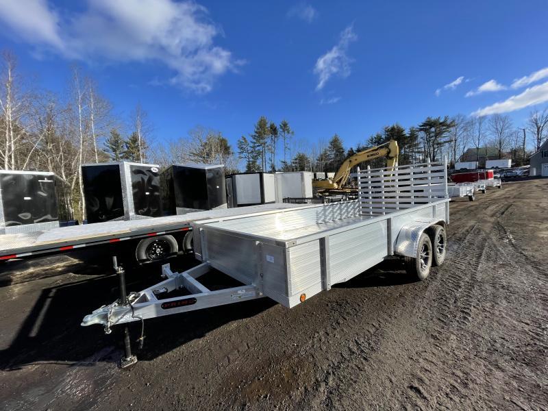 2023 Primo 7x16 18" High Solid Side Aluminum Utility Trailer CM Truck