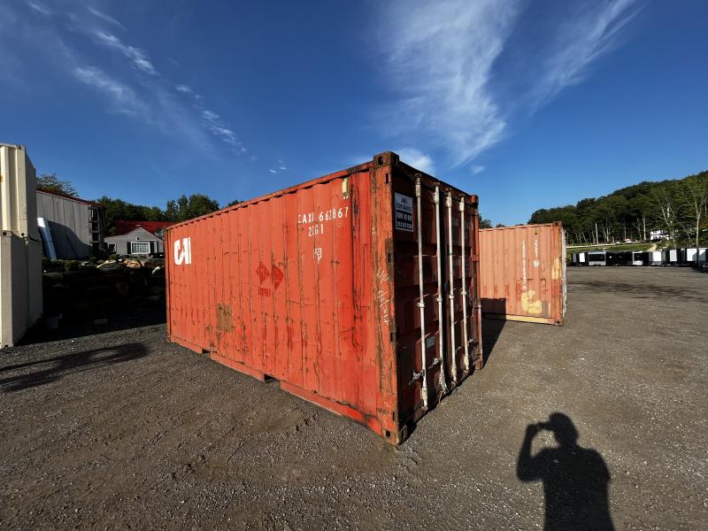 8X20 WIND AND WATER TIGHT SHIPPING CONTAINER CM Truck and Trailer