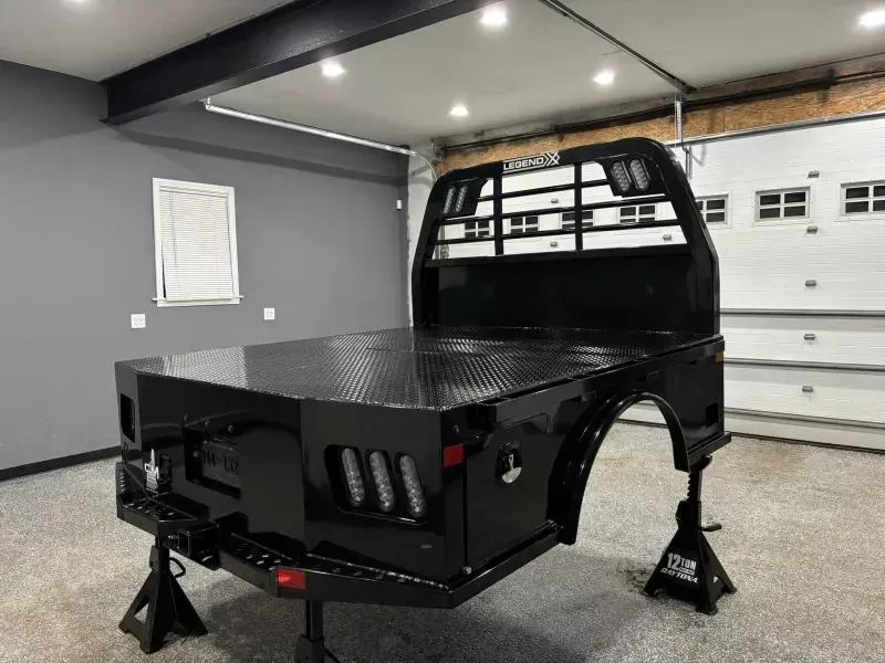 2025 Legend X - 84X102 VIKING SKIRTED FLAT BED W/ GOOSENECK FITS GM SRW LONG BED