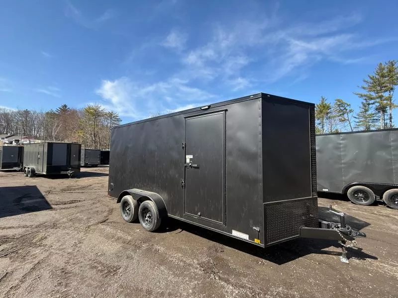 2025 Diamond Cargo 7X16 POLY BLACKOUT Cargo / Enclosed Trailer