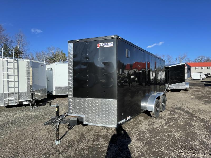 2022 Freedom Trailers 7x14 Barn Doors Enclosed Cargo Trailer CM Truck
