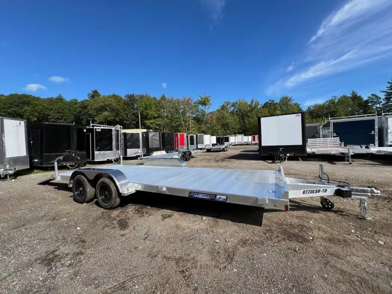 2026 Aluma 7X20 ALUMINUM CAR TRAILER W/ SLIDE OUT RAMPS