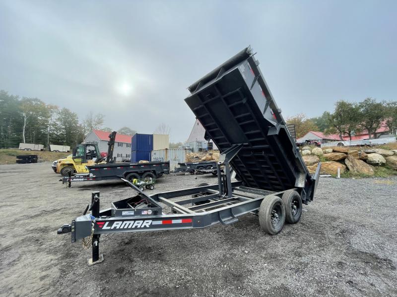 2023 Lamar Trailers 7x14 14K Spreader Gate Tarp Kit Dump Trailer CM