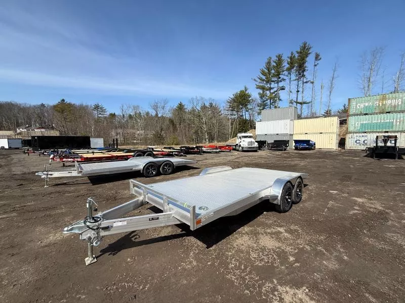 2025 Nexhaul 7X18 7K ALUMINUM Car Hauler W/ SLIDE OUT RAMPS