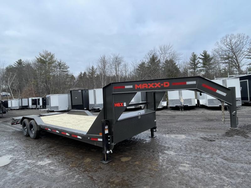 2023 MAXXD 102x24 14K H6X Drive Over Fenders Gooseneck Equipment Trailer CM Truck and Trailer