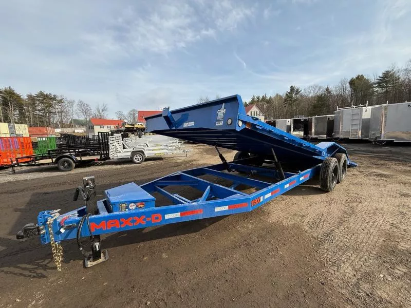 2025 MAXX-D 102X22 16K POWER TILT  Equipment Trailer W/ DRIVER OVER FENDERS 