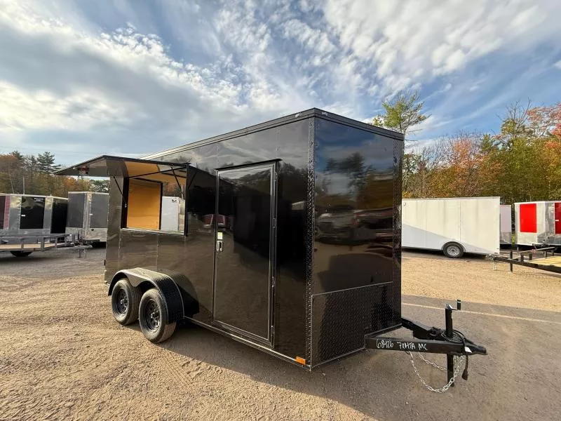 2026 Quality Cargo 7X14 EXTRA HEIGHT W/ CONCESSION WINDOW Enclosed Trailer
