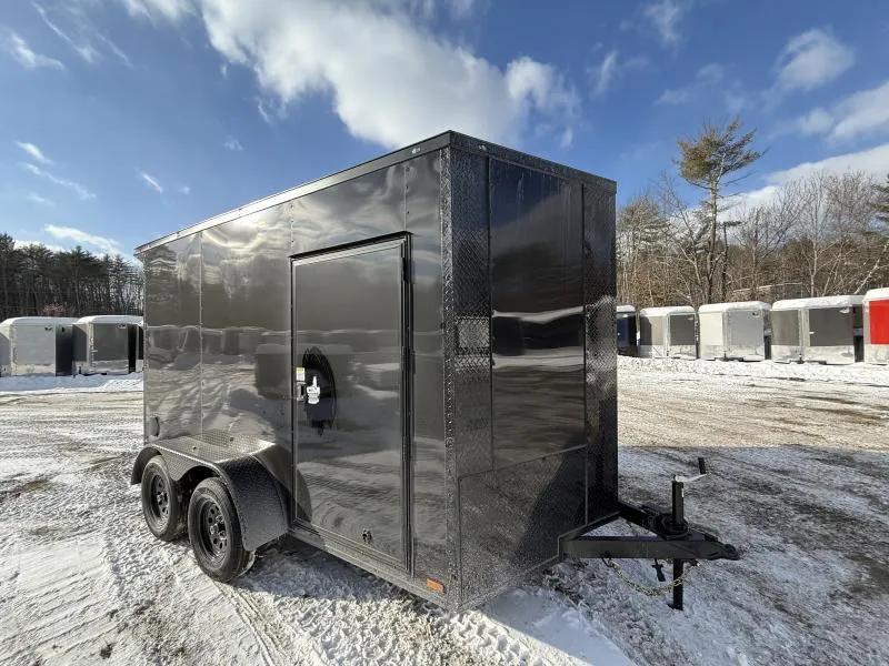 2026 TITANIUM 7X12 DUAL AXLE  EXTRA HEIGHT Cargo / Enclosed Trailer