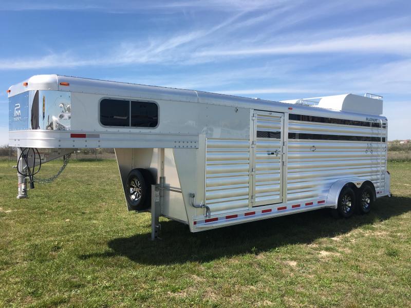2024 Platinum Coach 22 Sport Combo Livestock Trailer Horse Trailers