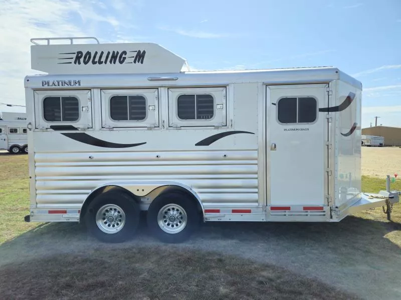 2026 Platinum Coach 3-Horse Bumper Pull Trailer