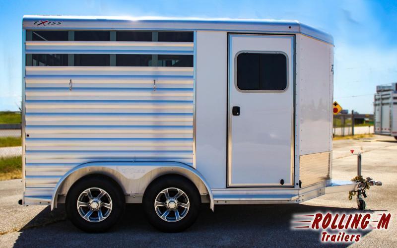 2023 Exiss Trailers 2 Horse CXF Bumper Pull Horse Trailer Horse