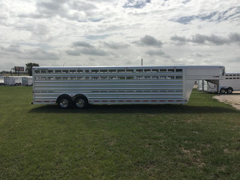 2022 Platinum Coach 28 ft with 17.5 Continental Tires Livestock Trailer