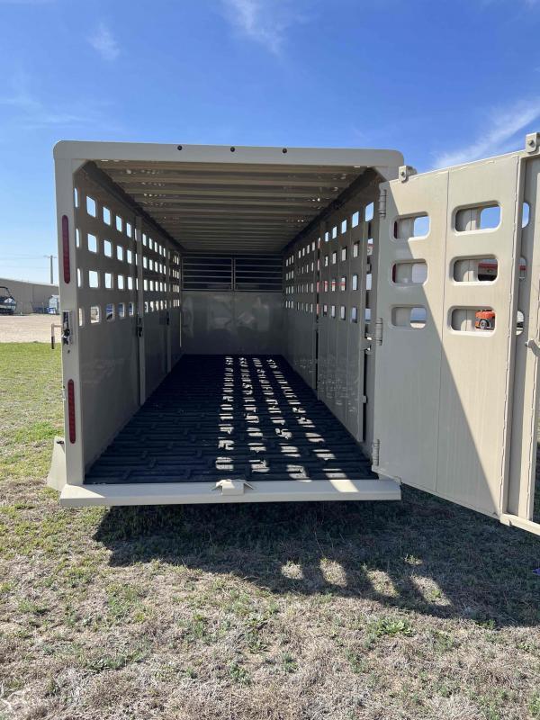 2023 Maxxim Industries 24x78 Steel Livestock Trailer with rubber