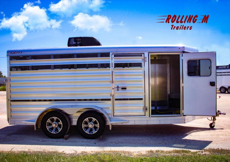 2024 Exiss Trailers 615 A Mini Combo Livestock Trailer Horse Trailers