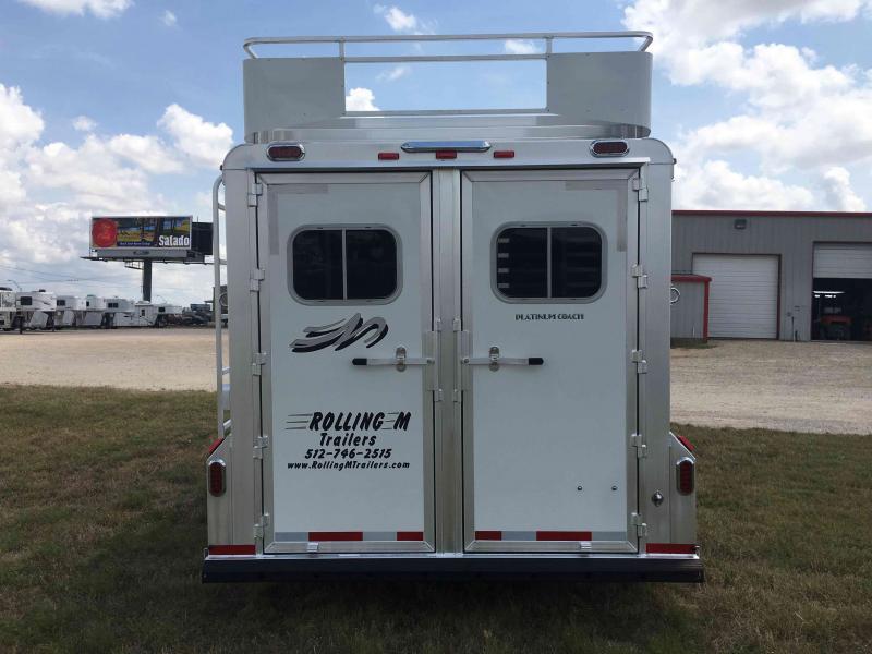 2024 Platinum Coach 3 Horse Bumper Pull Horse Trailer Horse Trailers