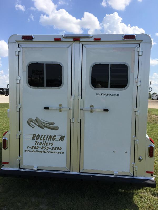 2023 Platinum Coach 2 Horse BP Horse Trailer Horse Trailers and