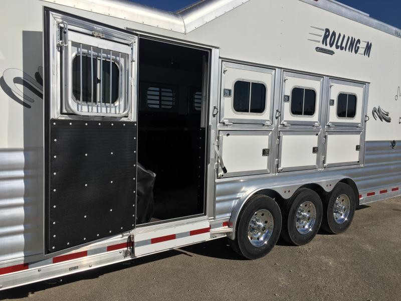 2023 Platinum Coach 4 horse 15 ft 8 short wall with slide Horse Trailer Horse Trailers and