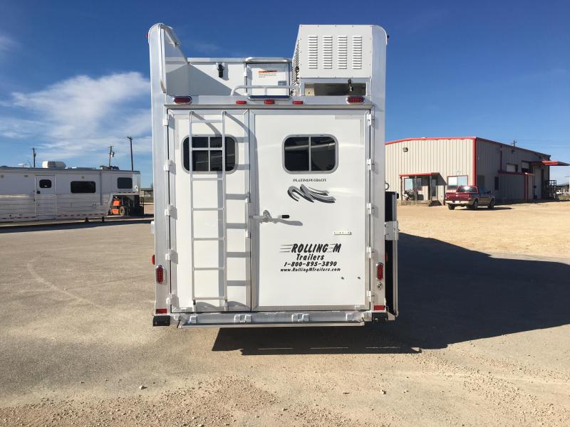 2023 Platinum Coach 4 horse 15 ft 8 short wall with slide Horse Trailer Horse Trailers and