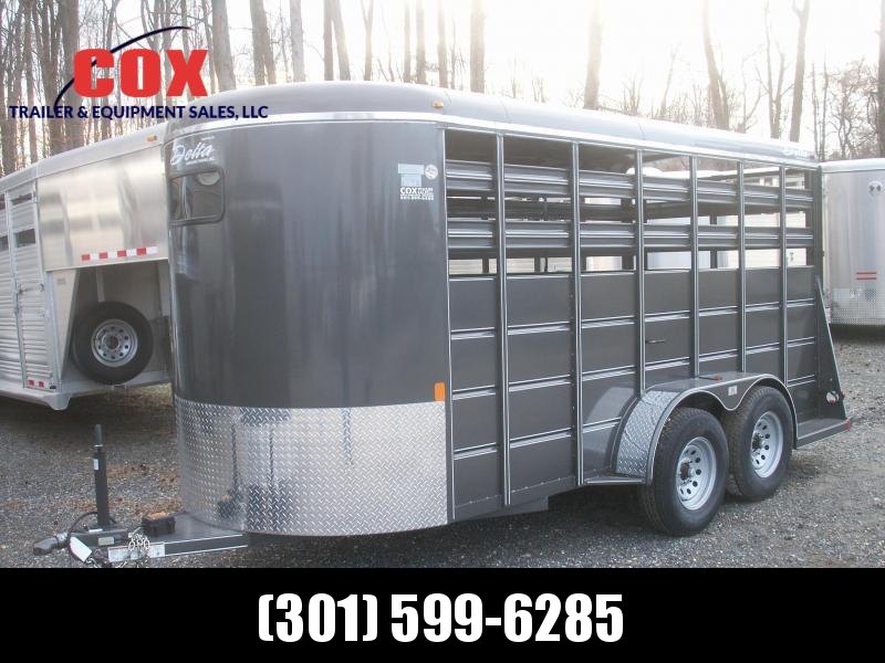 2016 Delta Manufacturing EXTRA HEIGHT 16 STOCK TRAILER Livestock Trailer 2016 Delta Manufacturing EXTRA HEIGHT 16 STOCK TRAILER Livestock Trailer