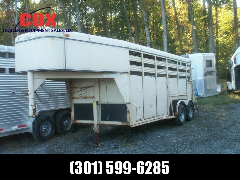 2001 Adam 16 GN STEEL STOCK TRAILER Livestock Trailer 2001 Adam 16 GN STEEL STOCK TRAILER Livestock Trailer