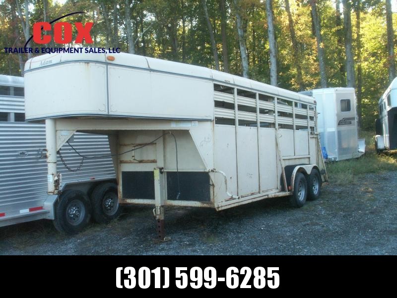 2001 Adam 16 GN STEEL STOCK TRAILER Livestock Trailer 2001 Adam 16 GN STEEL STOCK TRAILER Livestock Trailer