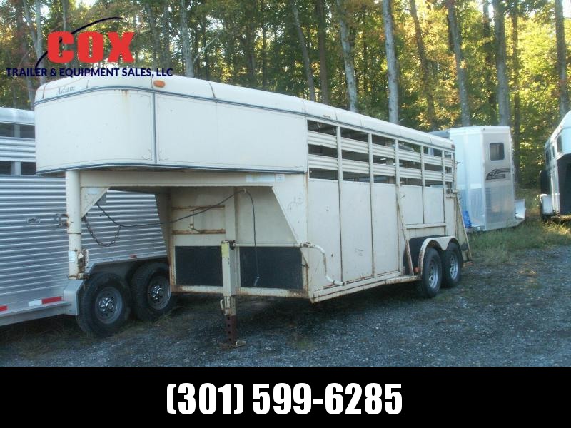 2001 Adam 16 GN STEEL STOCK TRAILER Livestock Trailer 2001 Adam 16 GN STEEL STOCK TRAILER Livestock Trailer