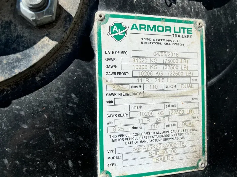 used Dump Trailers Armor Lite  for sale, in Saltillo, MS Thumbnail 5