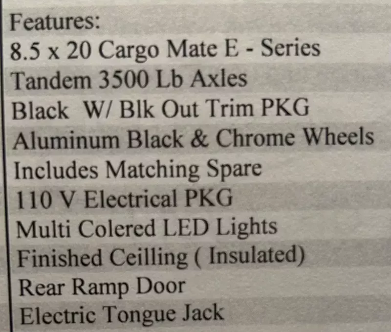 used Cargo (Enclosed) Trailers Forest River  for sale, in Forney, TX Thumbnail 2