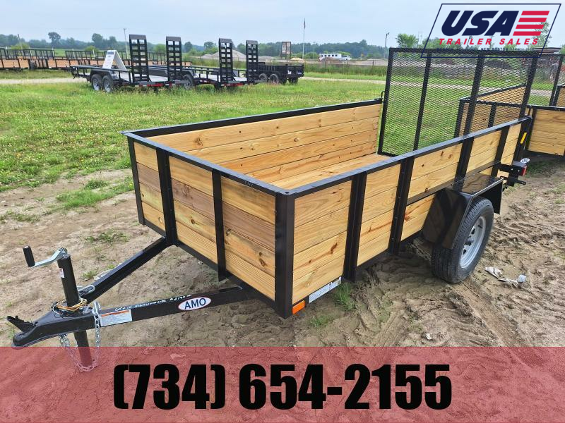 2023 60x10 AMO High Woodside Utility Trailer Dump, Equipment