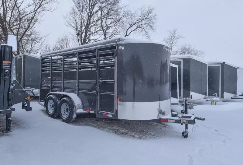 2026 Delta Manufacturing 5000ES 6'8" X 6'6"X16' Stock / Stock Combo Trailer