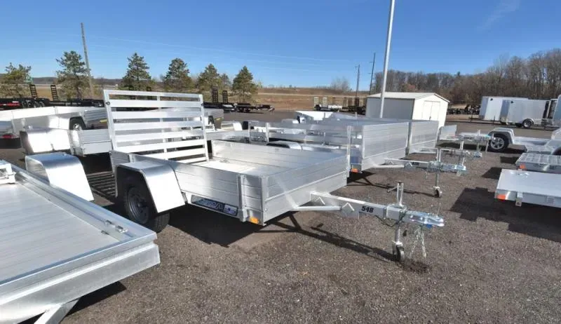 2026 Aluma 548 ESA W/12" SOLID SIDES  Utility Trailer