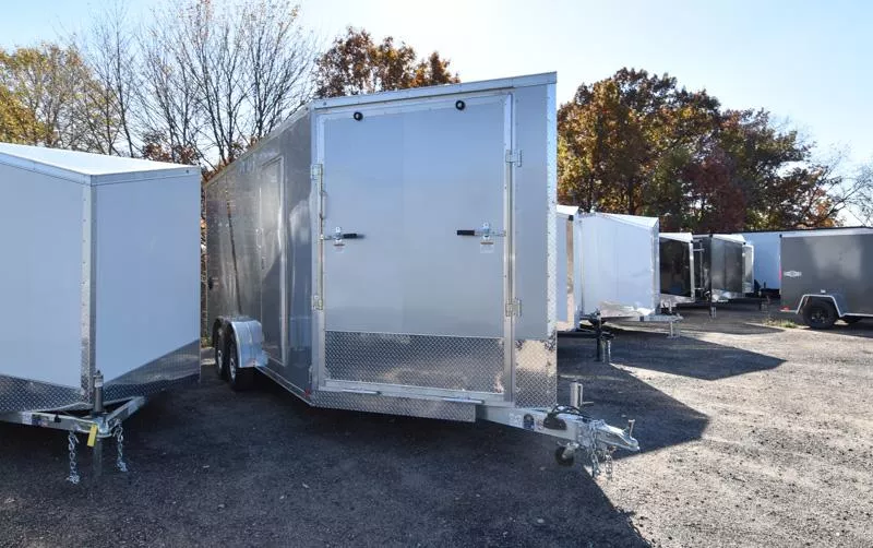2026 Lightning Trailers LTFES 7.5X18+5'V TA2 DRIVE IN/OUT Snowmobile Trailer
