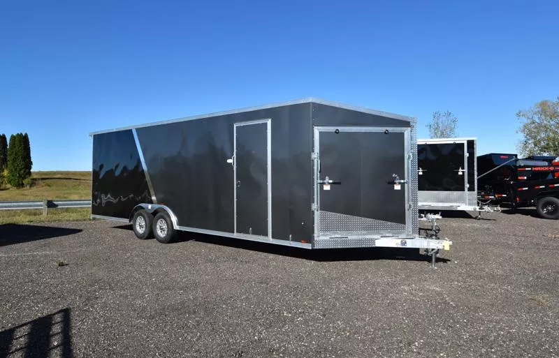 2026 Lightning Trailers LTFCH 8.5X24' DRIVE IN/OUT Snowmobile Trailer