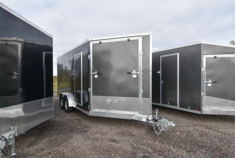 2026 Lightning Trailers LTFES  7.5X21 (16'+5'V) TA2 DRIVE IN/OUT Snowmobile Trailer