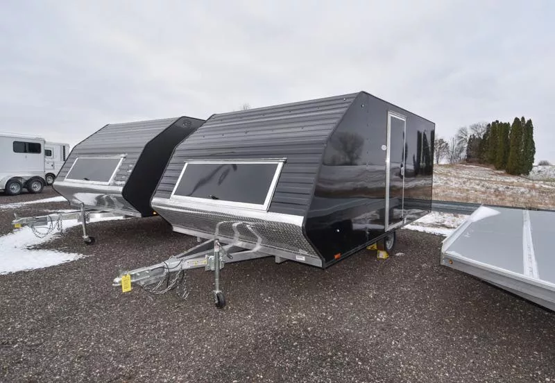 2026 Lightning Trailers AVALANCHE 8.5X13' ENCLOSED W/TRACK MAT & SKI GUIDE PACKAGE Snowmobile Trailer