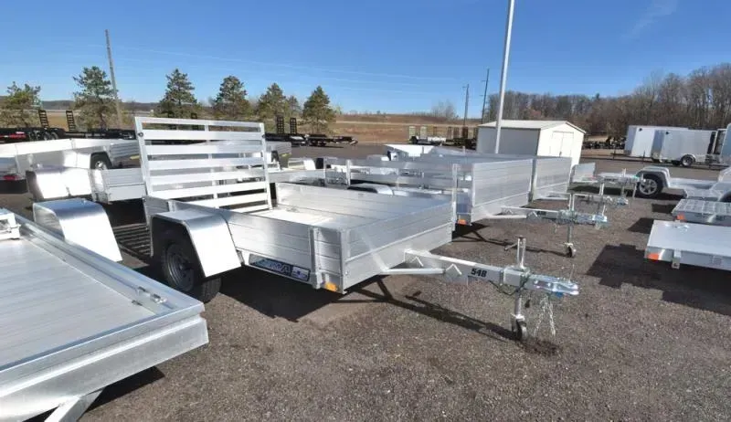 2027 Aluma 548 ESA W/12" SOLID SIDES  Utility Trailer