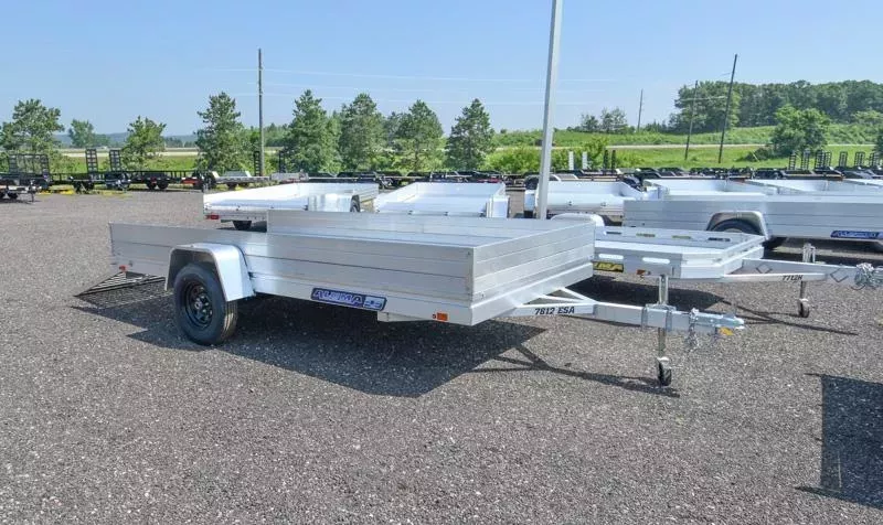 2026 Aluma 7812 ESA W/12" SOLID SIDES **MAP PRICE LISTED Utility Trailer
