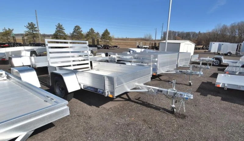 2027 Aluma 548 ESA W/12" SOLID SIDES  Utility Trailer