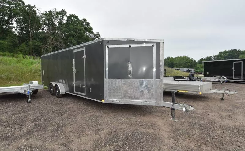2020 Stealth Trailers PRE-OWNED PREDATOR 7X29 (24+5) DRIVE IN/OUT Snowmobile Trailer