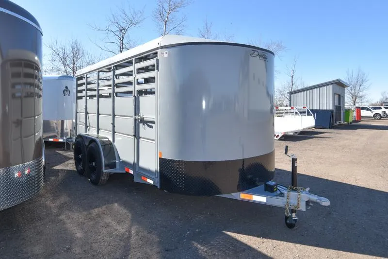 2026 Delta Manufacturing 5000ES 6'8" X 6'6"X16' Stock / Stock Combo Trailer