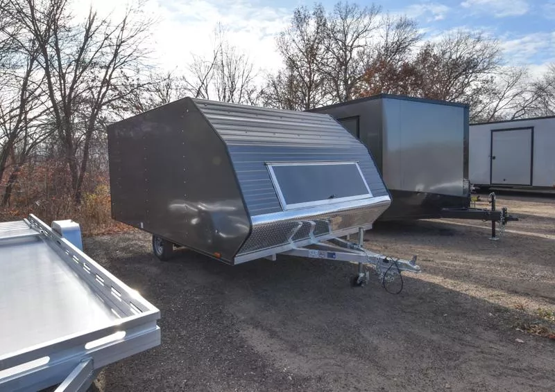2026 Lightning Trailers AVALANCHE 8.5X13' ENCLOSED W/TRACK MAT & SKI GUIDE PACKAGE Snowmobile Trailer