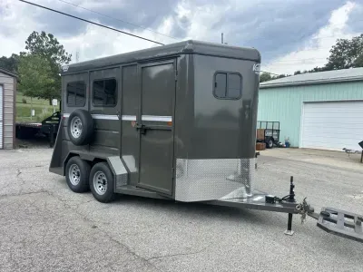 2027 Valley Trailers 2820 14' Two Horse Slant BP 7'6" Trailer