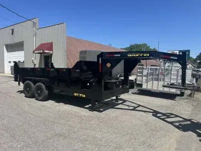 2026 Griffin Trailers GT-714T TA5 Gooseneck Dump Trailer (7'X14')