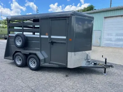 2027 Valley Trailers 2800 Stock Slant BP 7' Stock Combo Trailer