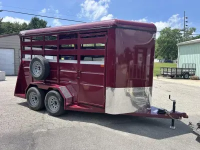 2027 Valley Trailers 26014 14' Stock BP 7' Stock / Stock Combo Trailer