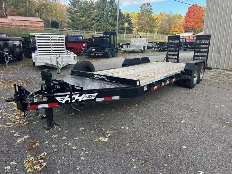 2024 H&H 82"X20' 17.6k Topline I-Beam Equipment Trailer
